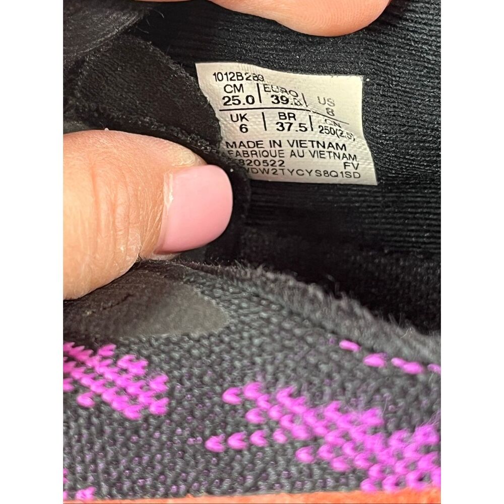 ASICS Novablast Women's Running Shoes | Black/Pink/Orange | US Size 8 - Picture 9 of 11
